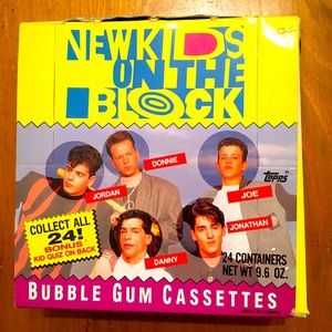NKOTB Bubble Gum Cassette 24 ct. Box